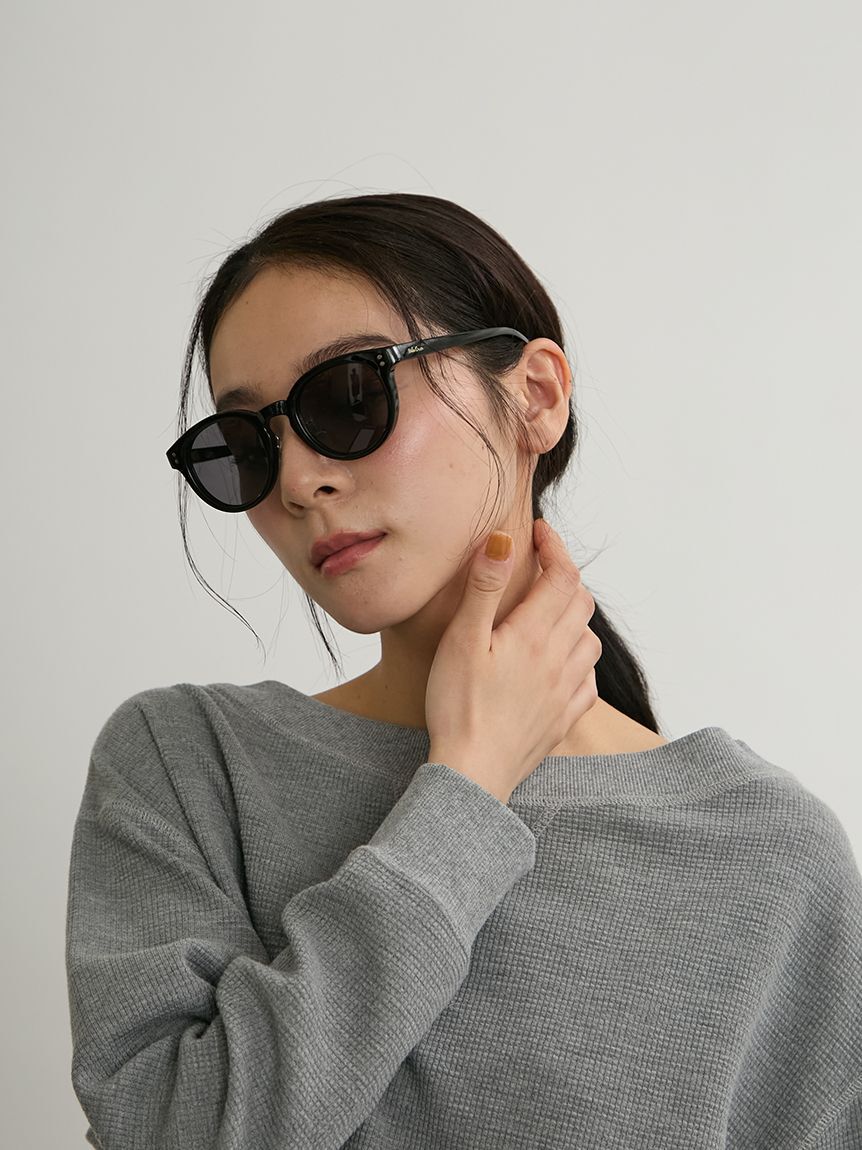 Mila Owen「メタルポイントセルラウンドサングラス」|サングラス|