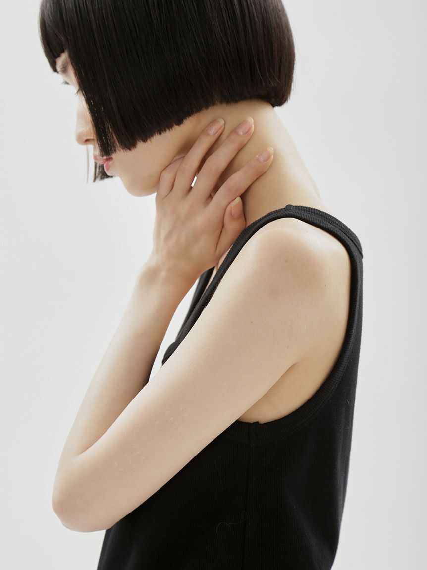 emmi atelier「レースヘムテレコタンクトップ」|タンクトップ|