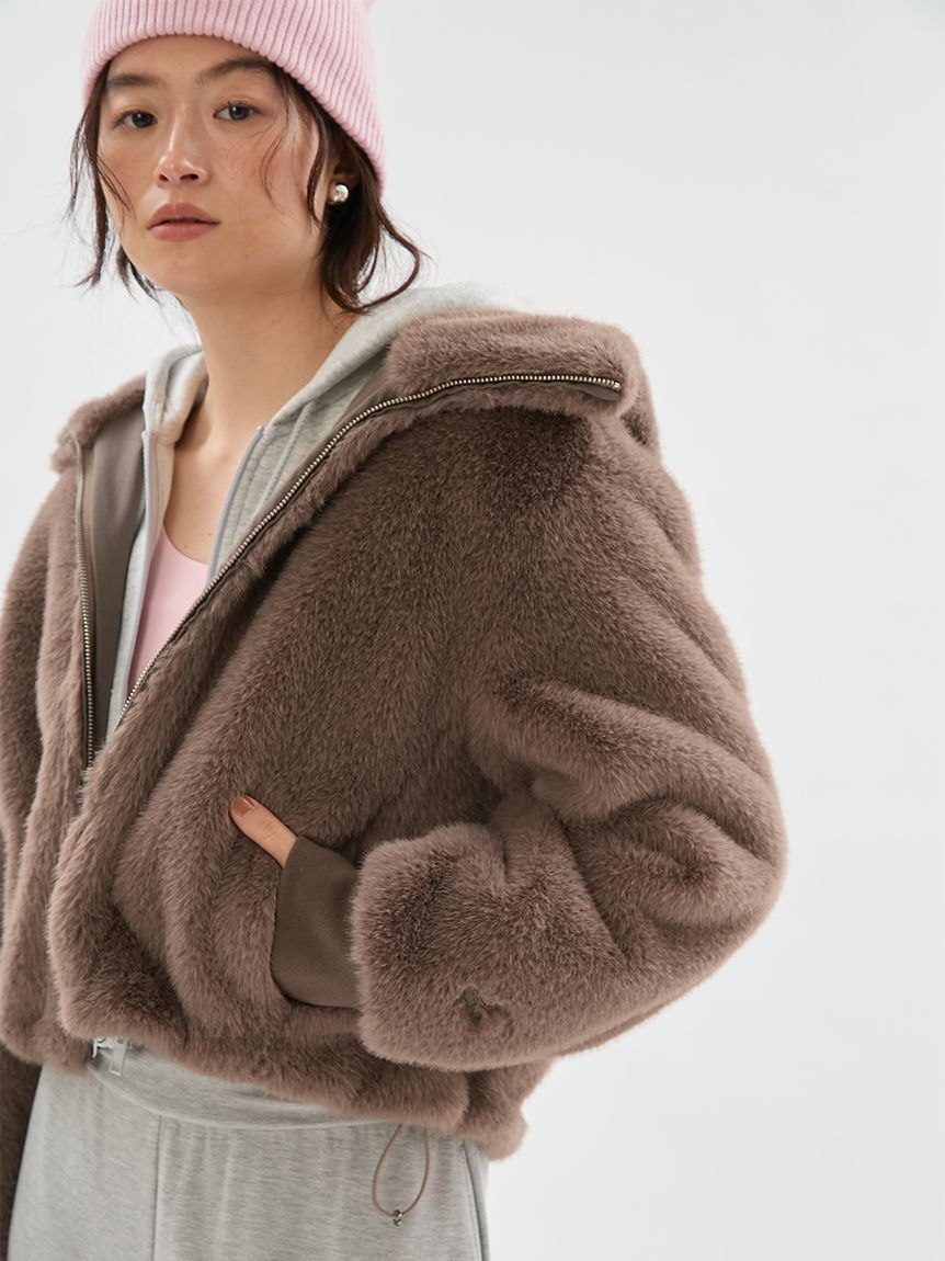 emmi atelier「ウールリブニットビーニー」|ニット帽|