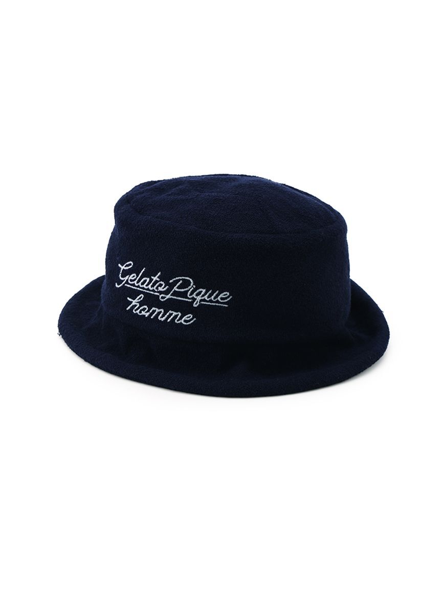 GELATO PIQUE HOMME「【HOMME】【接触冷感】【UVカット】パイルワンポイントロゴ刺繍ハット」|その他|NVY