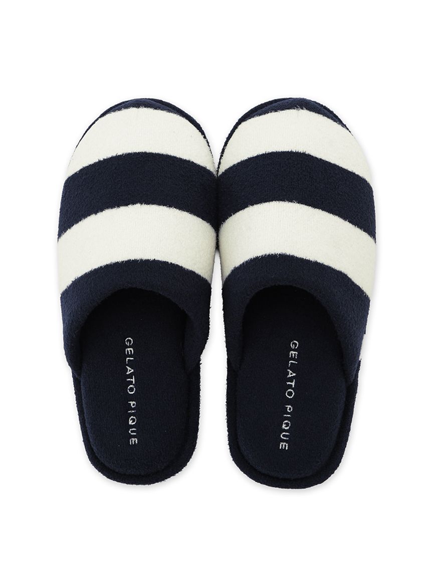 GELATO PIQUE HOMME「【HOMME】【接触冷感】【UVカット】スムーズィーliteクール2ボーダールームシューズ」|その他|
