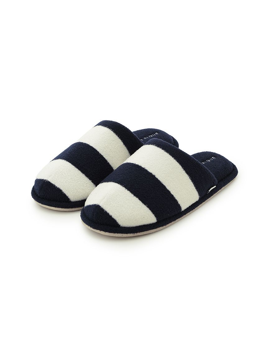 GELATO PIQUE HOMME「【HOMME】【接触冷感】【UVカット】スムーズィーliteクール2ボーダールームシューズ」|その他|NVY