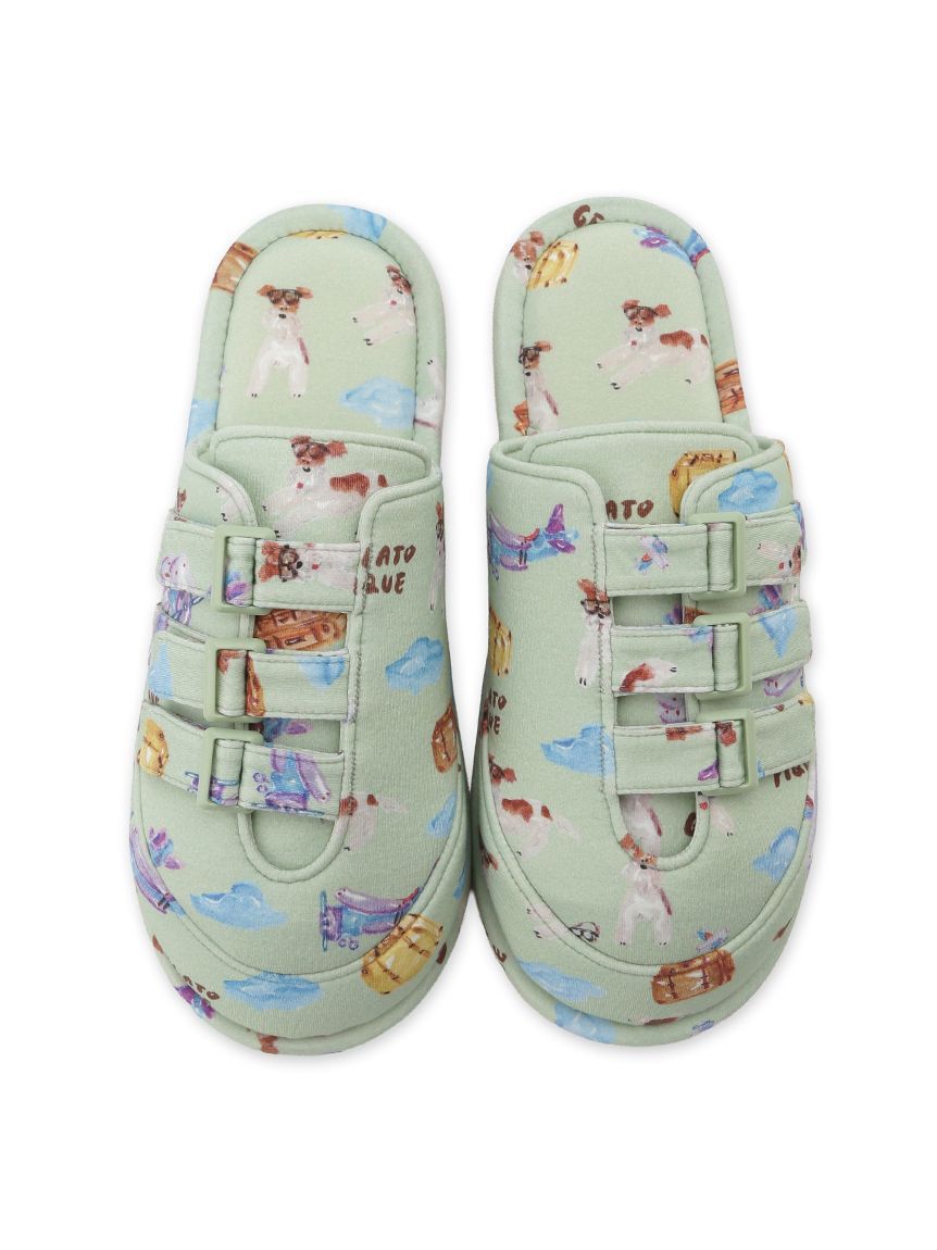 GELATO PIQUE HOMME「【ヒラノトシユキ】【HOMME】【接触冷感】PLANEDOG柄プリントルームシューズ」|その他|