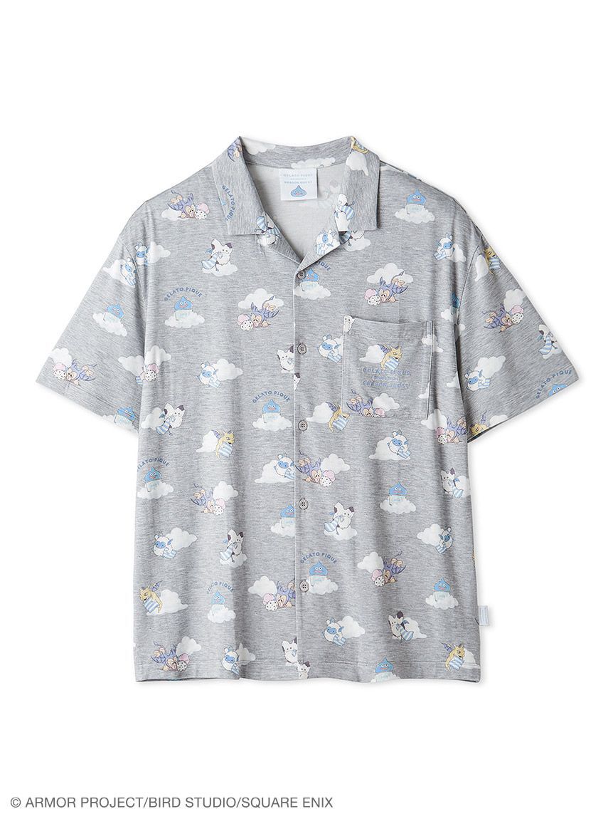 GELATO PIQUE HOMME「【ドラゴンクエスト】【メンズ】総柄半袖シャツ」|シャツ・ブラウス|GRY