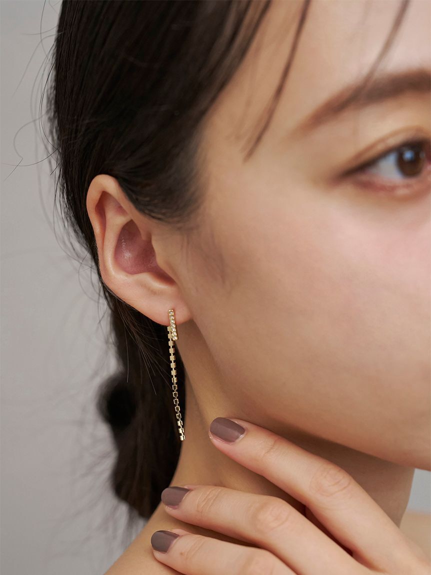 SNIDEL「2wayバリエロングピアス」|ピアス|
