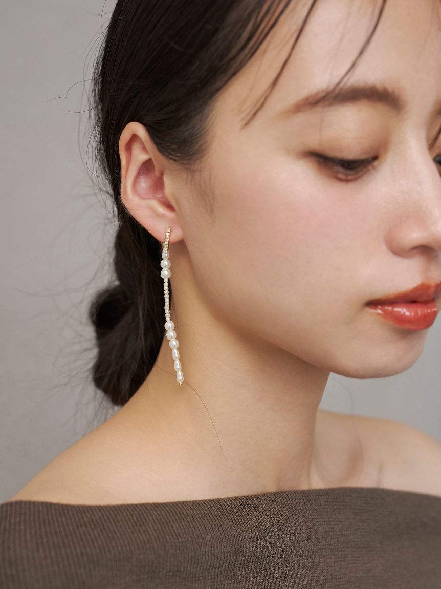 SNIDEL「2wayバリエロングピアス」|ピアス|