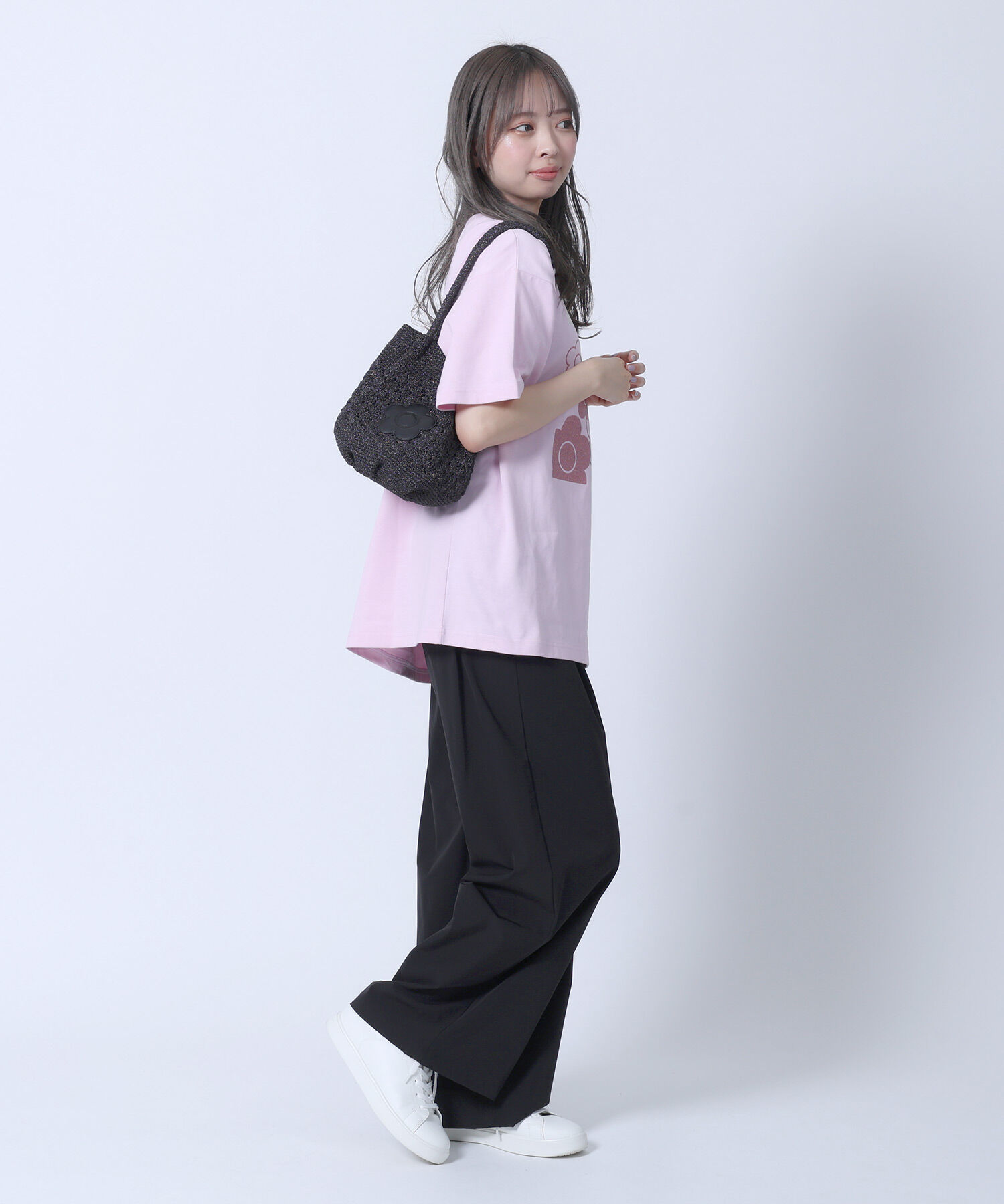 MARY QUANT「ラメクロッシェ ミニトート」|トートバッグ|