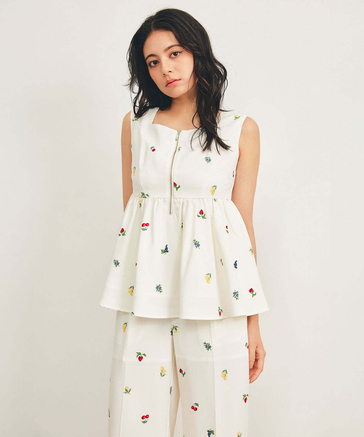 REDYAZEL「フルーツペプラムブラウス」|シャツ・ブラウス|