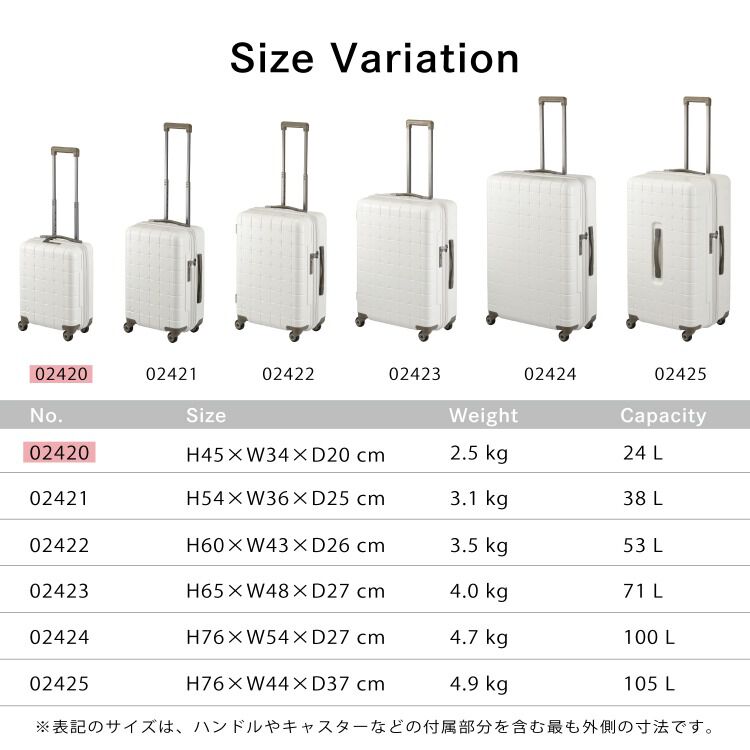 PROTECA「PROTECA／プロテカ 360G4 スーツケース 日本製 24L コインロッカー 機内持ち込み 02420」|キャリーケース|