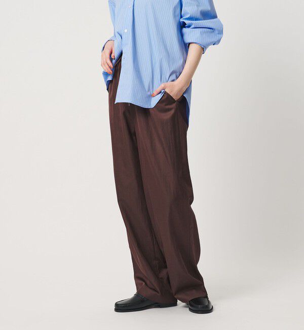 BEAUTY&YOUTH UNITED ARROWS「コットンレーヨンサテン ドローストワイドパンツ」|その他|