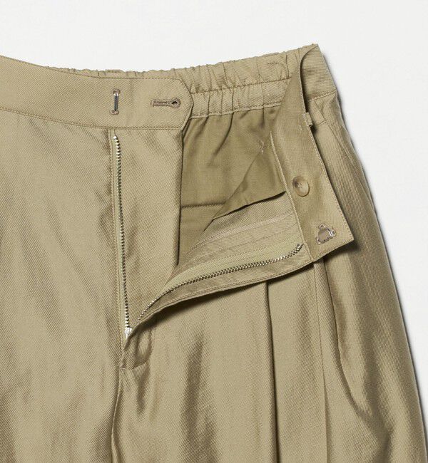 BEAUTY&YOUTH UNITED ARROWS「セルロースナイロン ツイル タック ワイドパンツ ウォッシャブル」|その他|