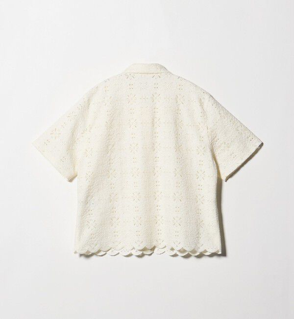 STEVEN ALAN「＜Steven Alan＞レース ショートスリーブ シャツ」|シャツ・ブラウス|