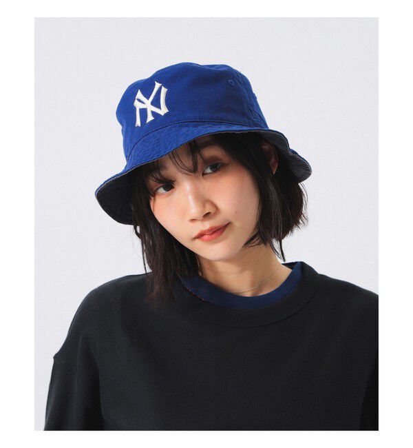BEAMSBOY「【別注】NEW ERA / MLB リバーシブル バケットハット」|その他|BLUE/GREY