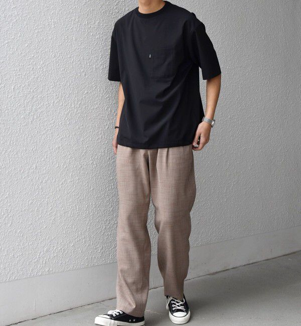 SHIPS any「SHIPS any:〈UVカット〉FUTURE LINEN CANVAS リネンライク セミワイド パンツ◇」|その他|
