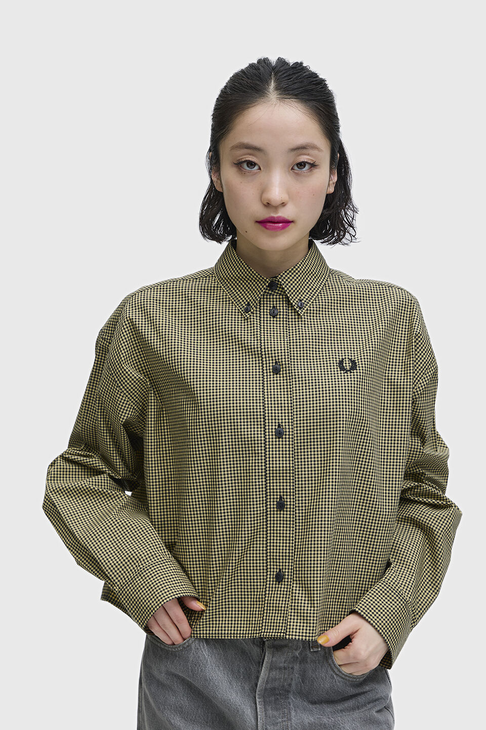 FRED PERRY 「Chequerboard Shirt／チェッカーボードシャツ」|シャツ・ブラウス|BLACK