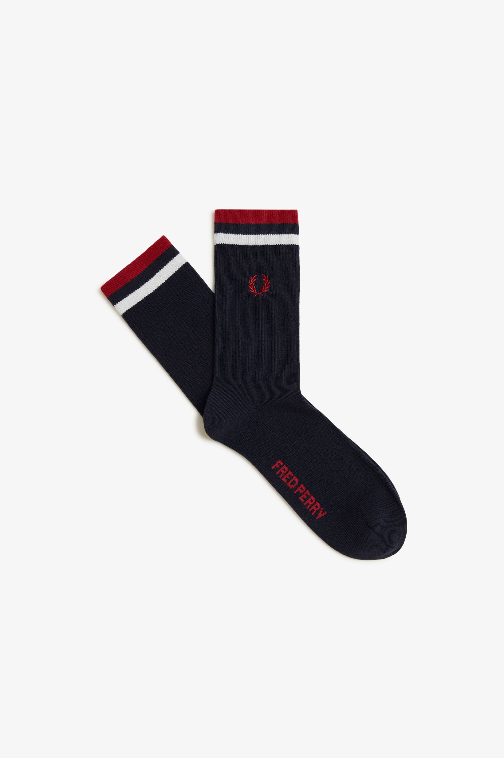 FRED PERRY 「FRED PERRY／Tipped Sports Socks／ティップラインスポーツソックス」|ソックス|NAVY