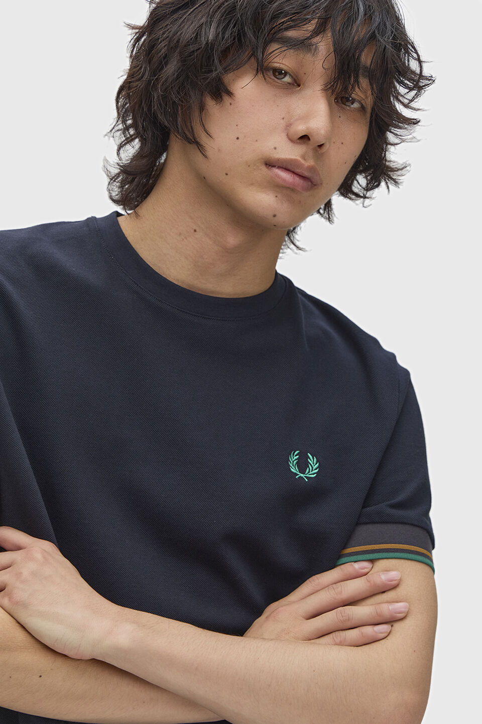 FRED PERRY 「FRED PERRY／Twin Tipped Cuff T-Shirt／ツインティップカフスTシャツ」|Tシャツ・カットソー|