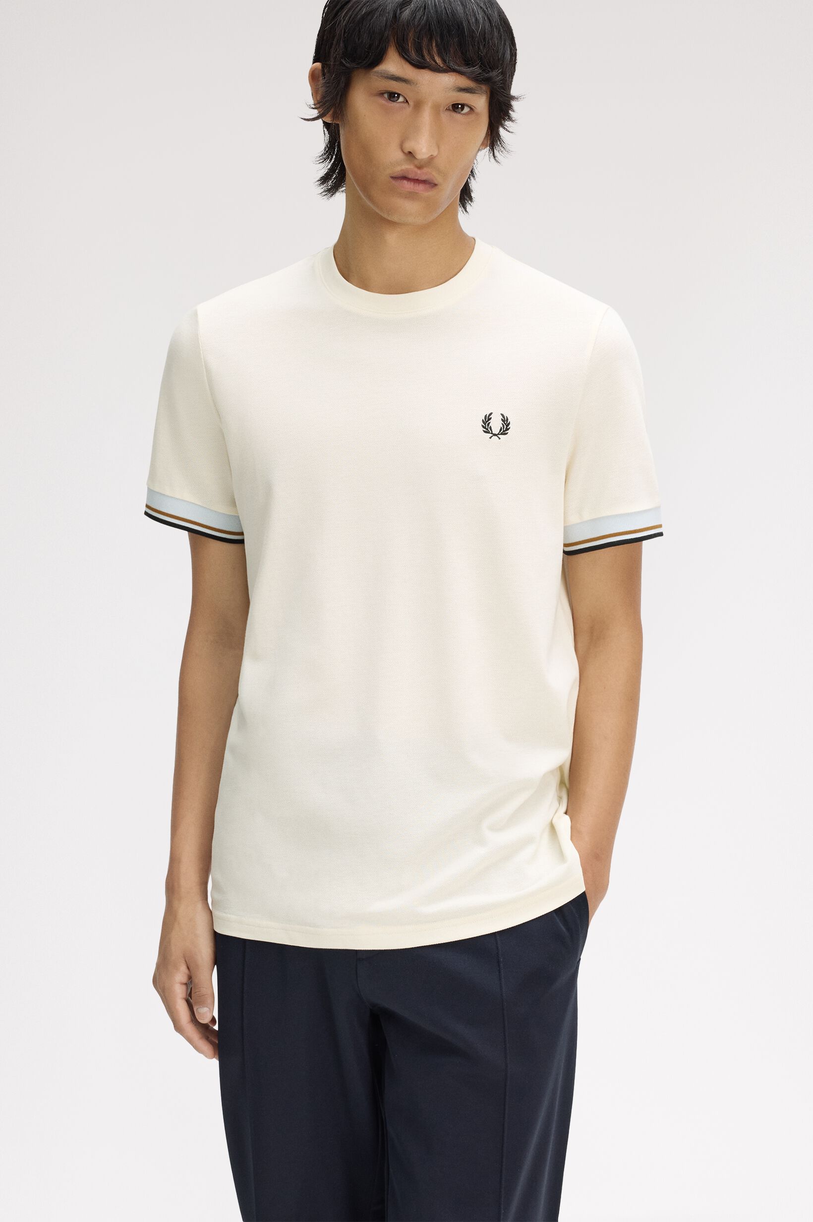 FRED PERRY 「FRED PERRY／Twin Tipped Cuff T-Shirt／ツインティップカフスTシャツ」|Tシャツ・カットソー|