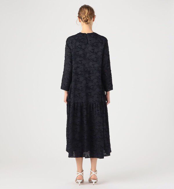 Ballsey「マーガレットカットジャカード フレアギャザーワンピース」|ワンピース|