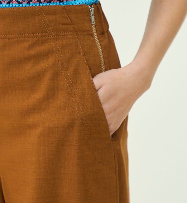 MACPHEE「ポリエステルウールストレッチ フレアパンツ」|その他|