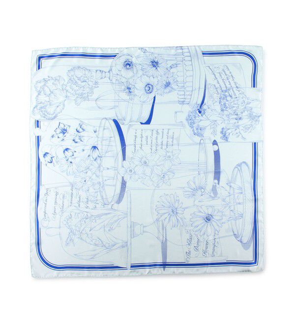 TOMORROWLAND GOODS「manipuri DOME FLOWER シルクスカーフ」|バンダナ・スカーフ|