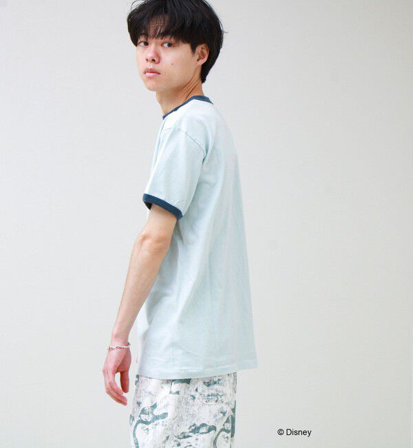 GLOSTER「【GOOD ROCK SPEED】MICKEY / ミッキーマウス リンガーダメージT」|Tシャツ・カットソー|