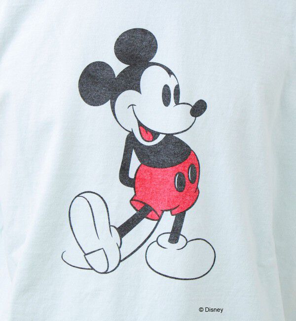 GLOSTER「【GOOD ROCK SPEED】MICKEY / ミッキーマウス リンガーダメージT」|Tシャツ・カットソー|