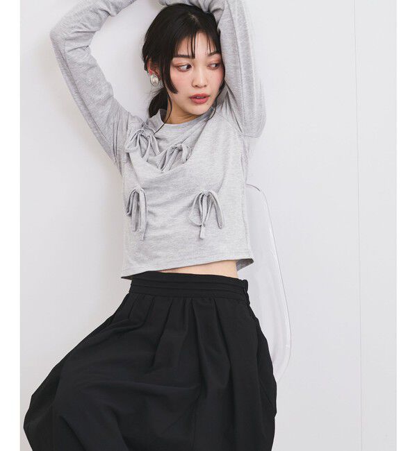 VIS「リボンデザインTシャツ」|Tシャツ・カットソー|