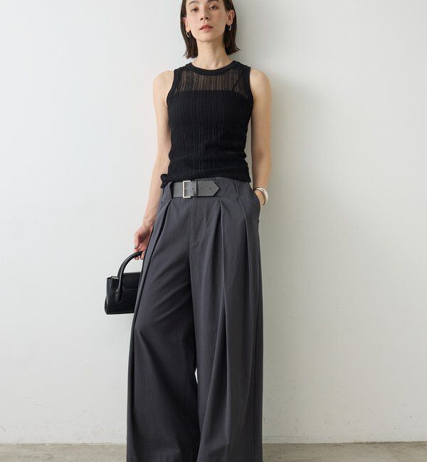  「ランダムリブニットタンク」|ニット・セーター|