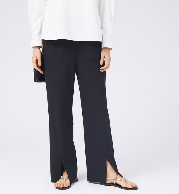 qualite「【23SS】2WAYストレッチセンターベンツパンツ」|その他|ブラック