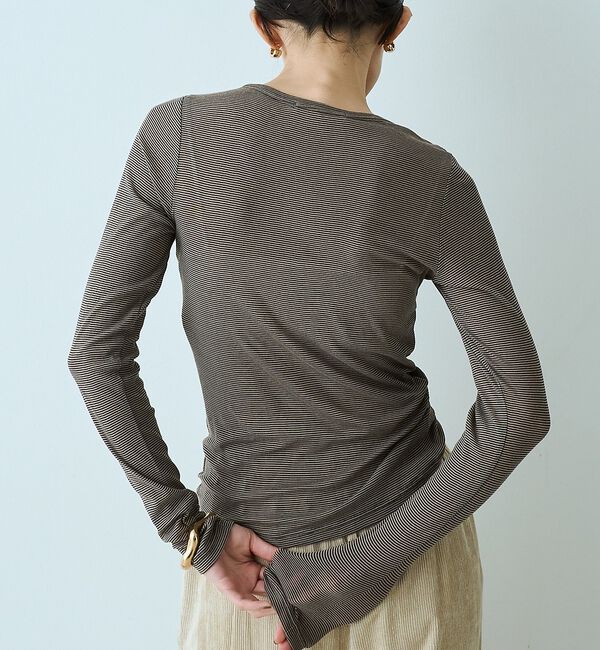 qualite「【接触冷感素材】ストレッチフライスカットソー」|Tシャツ・カットソー|
