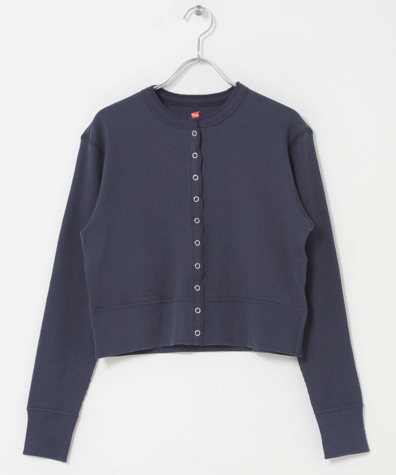 URBAN RESEARCH DOORS「『別注』HANES&times;DOORS　ワッフルコンパクトカーディガン」|カーディガン|
