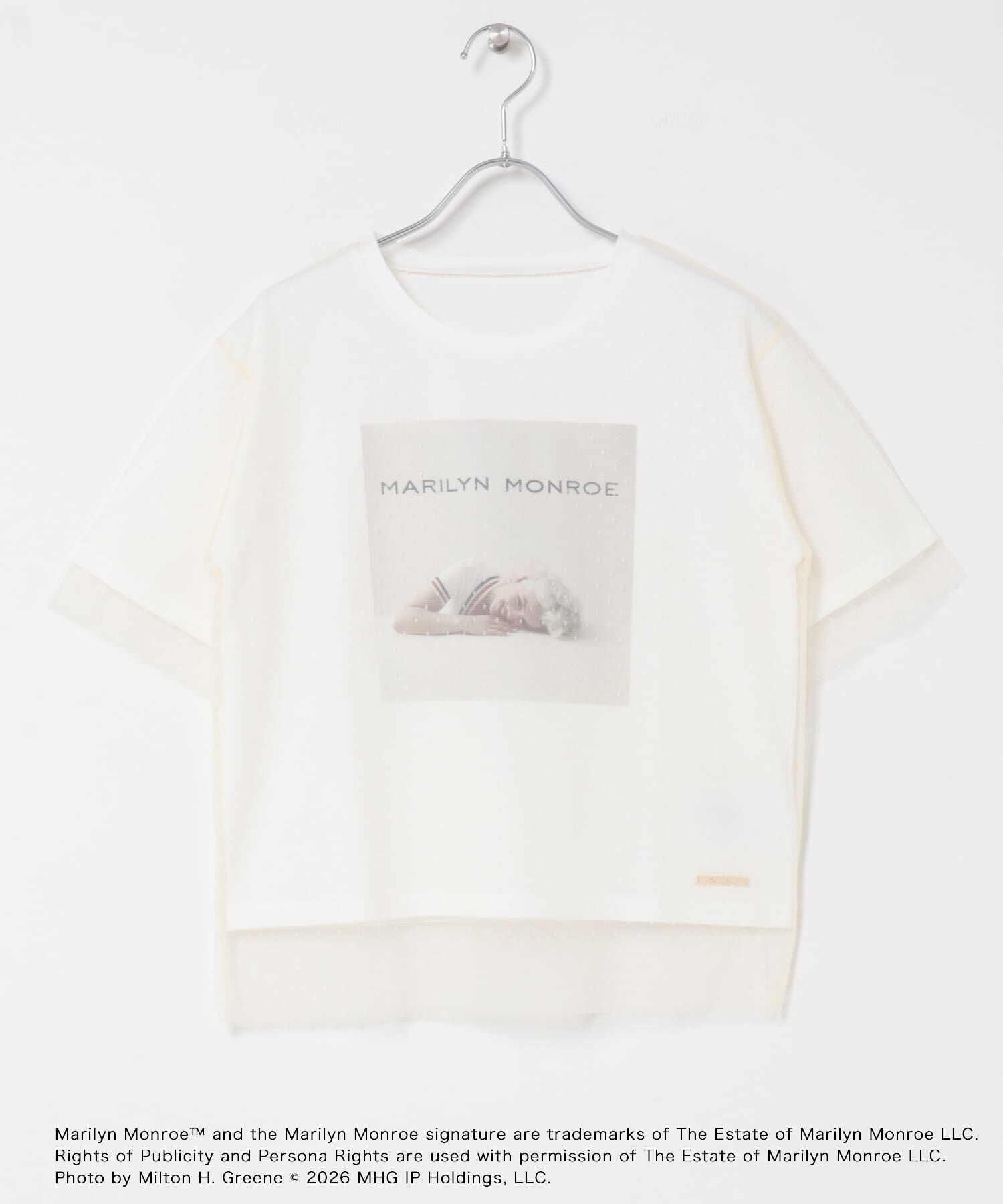 SENSE OF PLACE by URBAN RESEARCH「『別注』MARILYNMONROE&times;SENSE OF PLACE　チュールグラフィックTシャツ」|Tシャツ・カットソー|