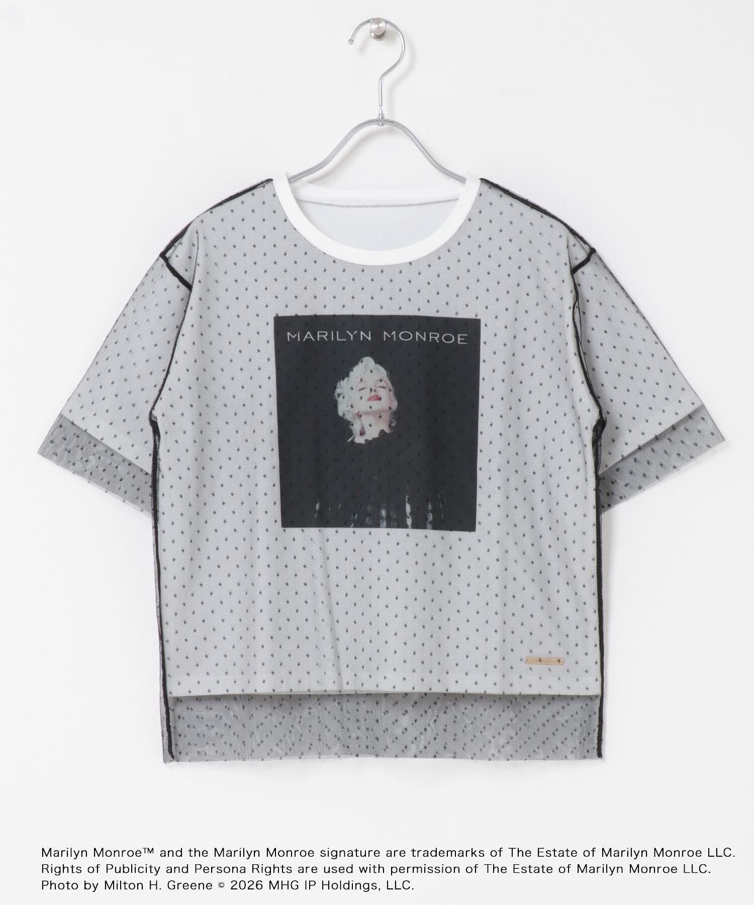 SENSE OF PLACE by URBAN RESEARCH「『別注』MARILYNMONROE&times;SENSE OF PLACE　チュールグラフィックTシャツ」|Tシャツ・カットソー|
