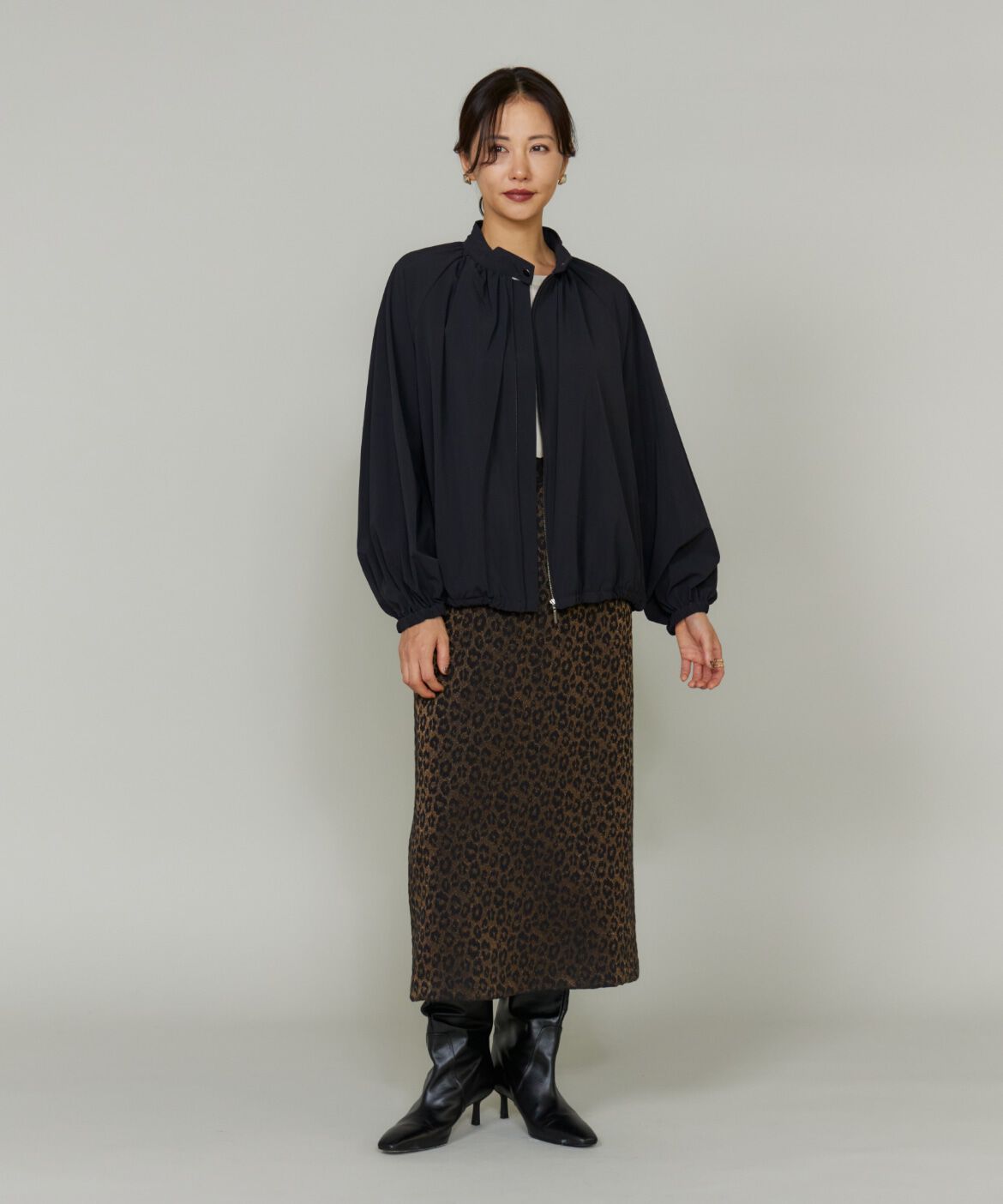 Le Souk「ギャザーショートブルゾン」|その他|