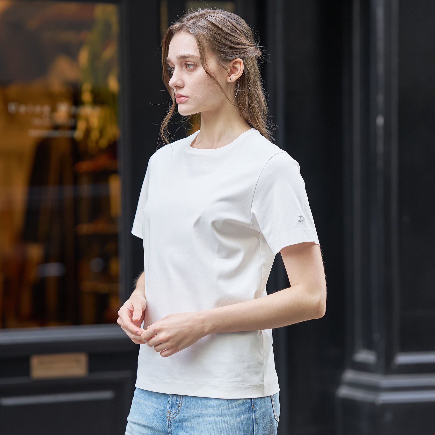 DRESSTERIOR「【接触冷感／抗菌防臭／消臭】アイスクリアコットンTシャツ」|Tシャツ・カットソー|