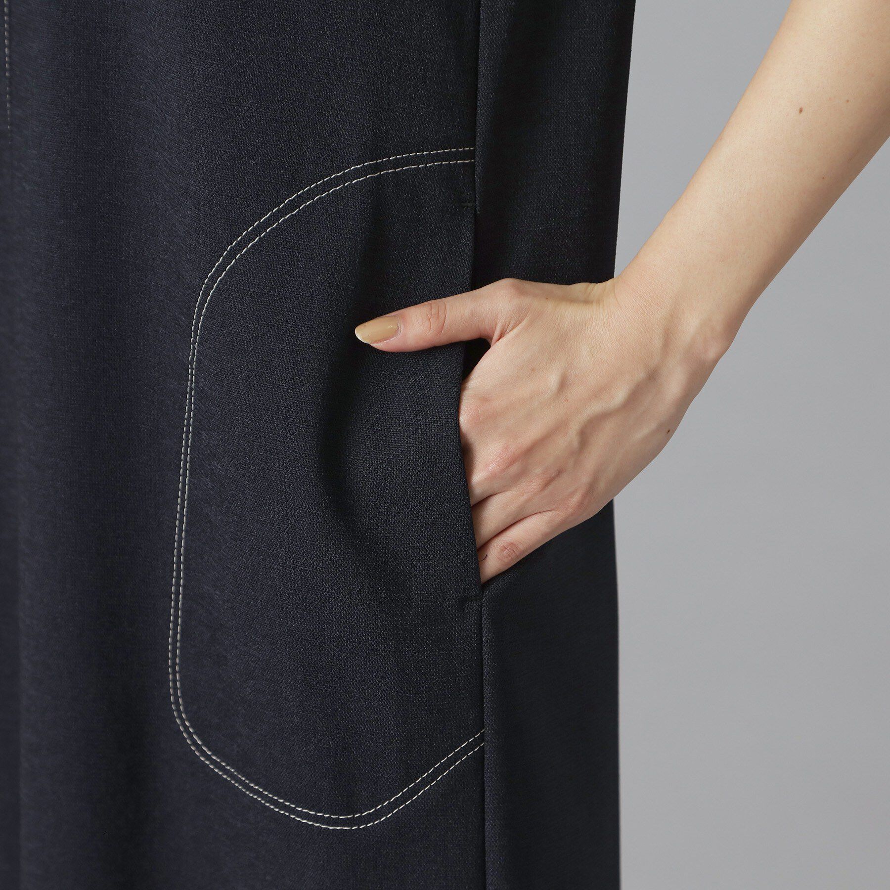 DRESSTERIOR「【セットアップ可/UVカット/接触冷感/吸水速乾】ウォッシャブル Iラインワンピース」|ワンピース|