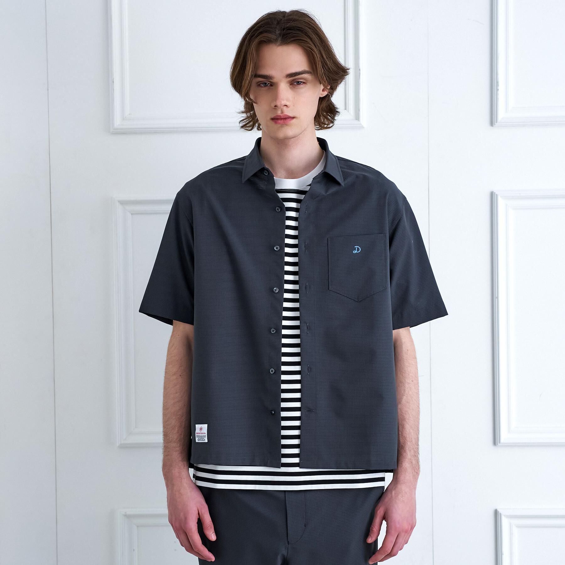 DRESSTERIOR「【セットアップ可/速乾/防しわ】COOL DOTS ショートスリーブシャツ」|シャツ・ブラウス|