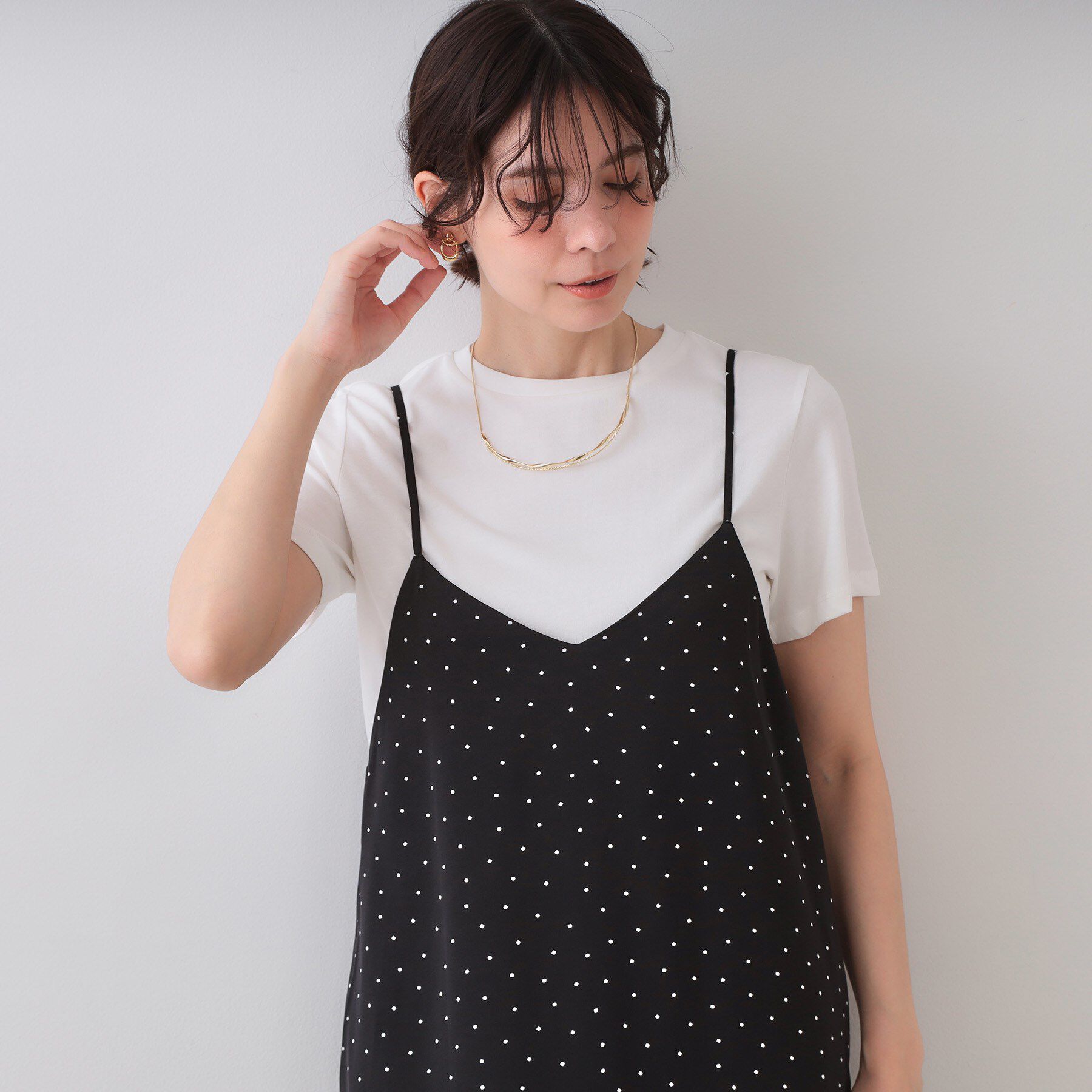 OPAQUE.CLIP「《5色展開》ベーシックTシャツ【洗濯機洗い可／UV／接触冷感】」|Tシャツ・カットソー|