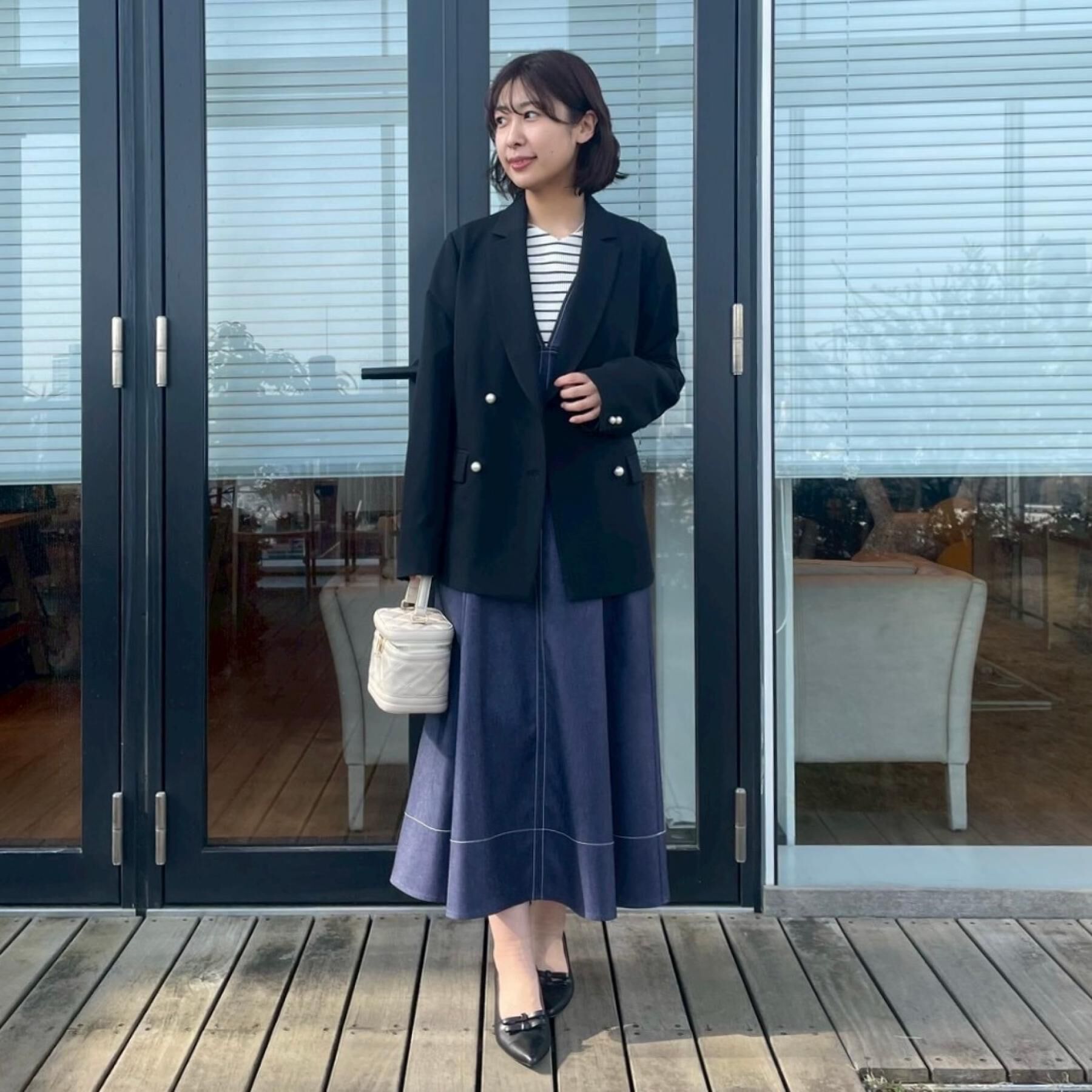 Couture broach「【洗える・通勤】パール調ボタン テーラードジャケット」|テーラードジャケット|