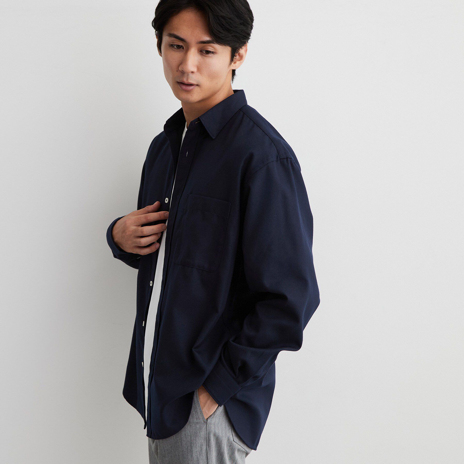THE SHOP TK「【防シワ／洗濯機OK】アソート 長袖ネルシャツ」|シャツ・ブラウス|