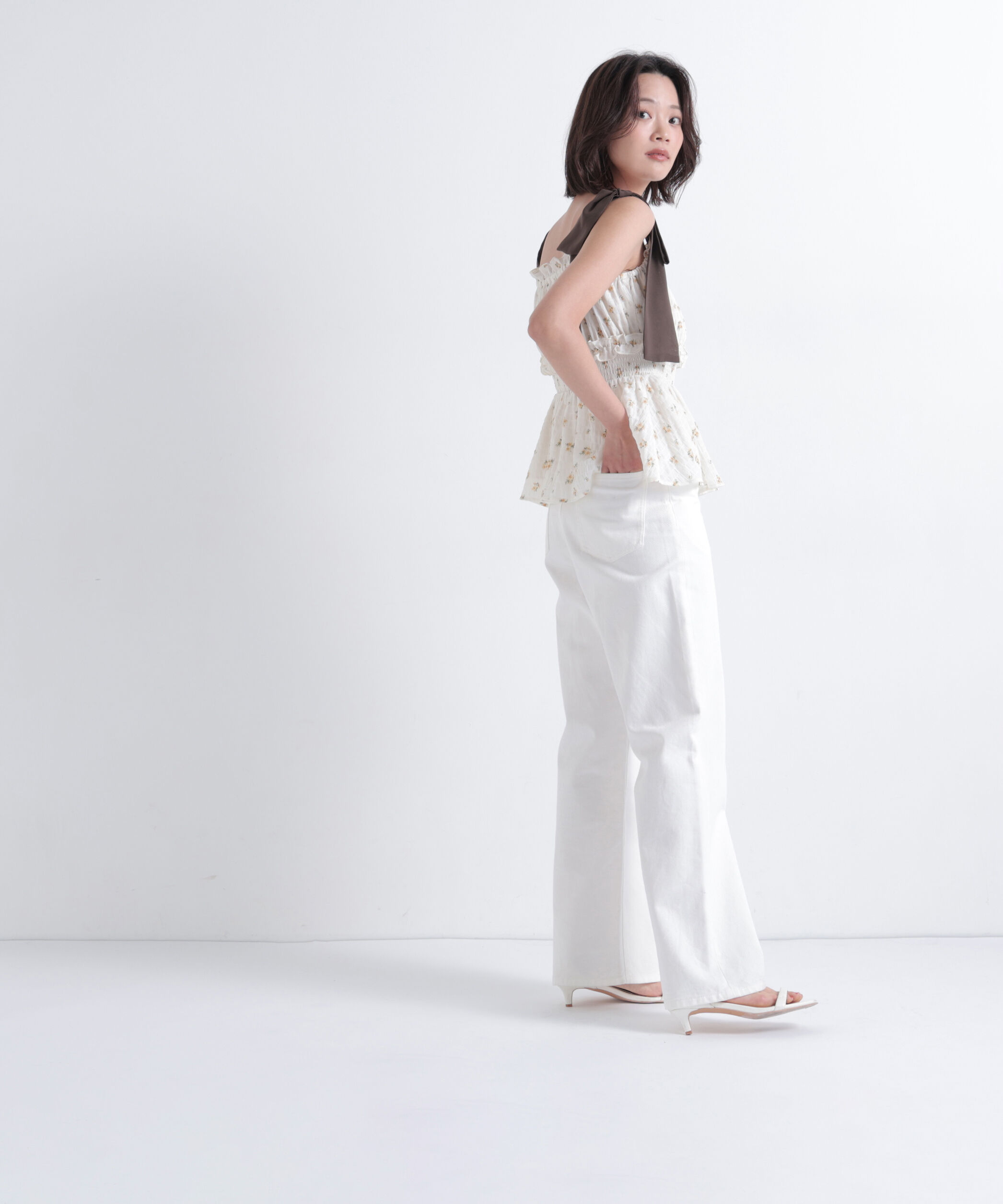  「＜sweet・Oggi.jp掲載＞ワイドストレートデニムパンツ」|その他|