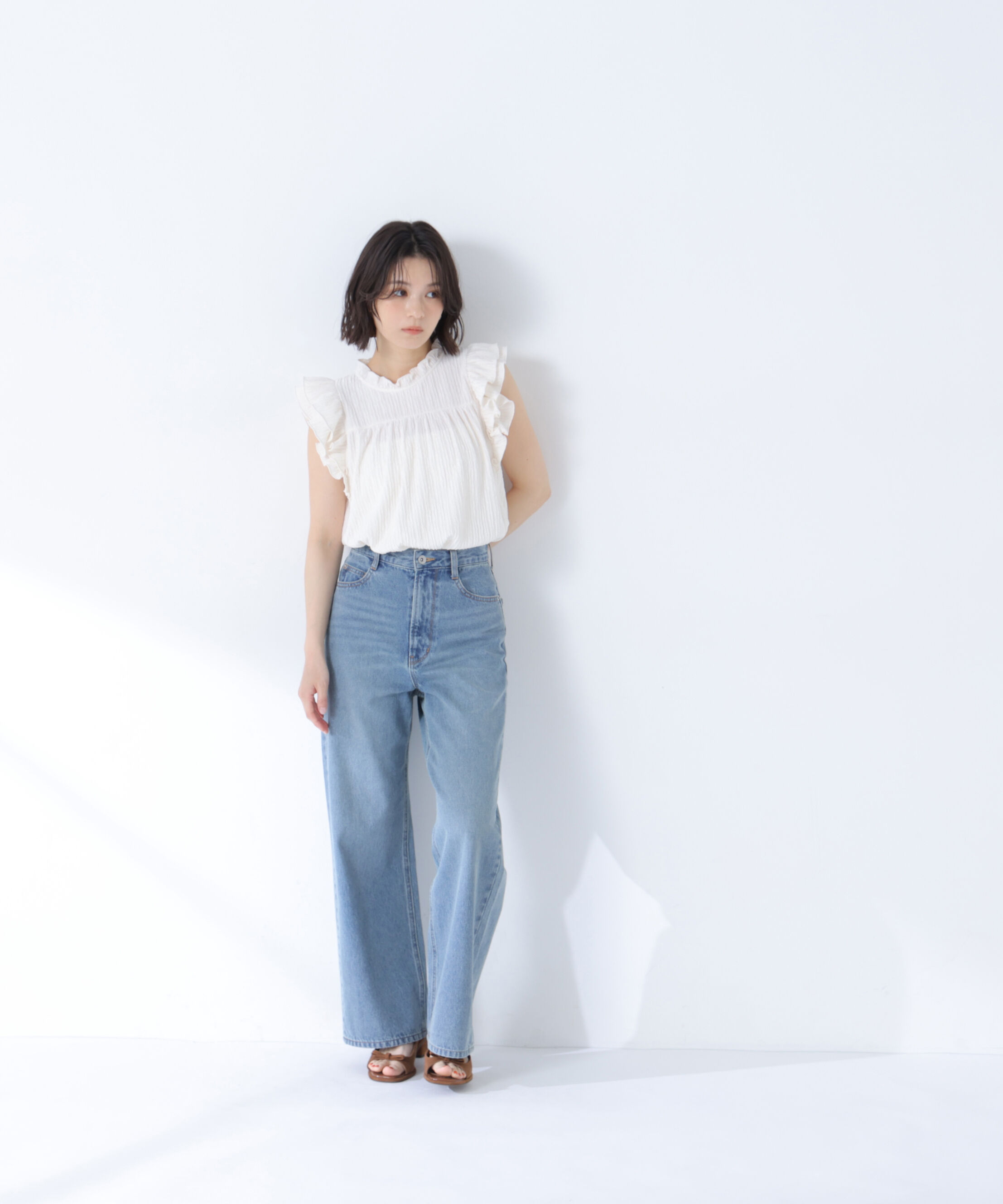  「＜sweet・Oggi.jp掲載＞ワイドストレートデニムパンツ」|その他|