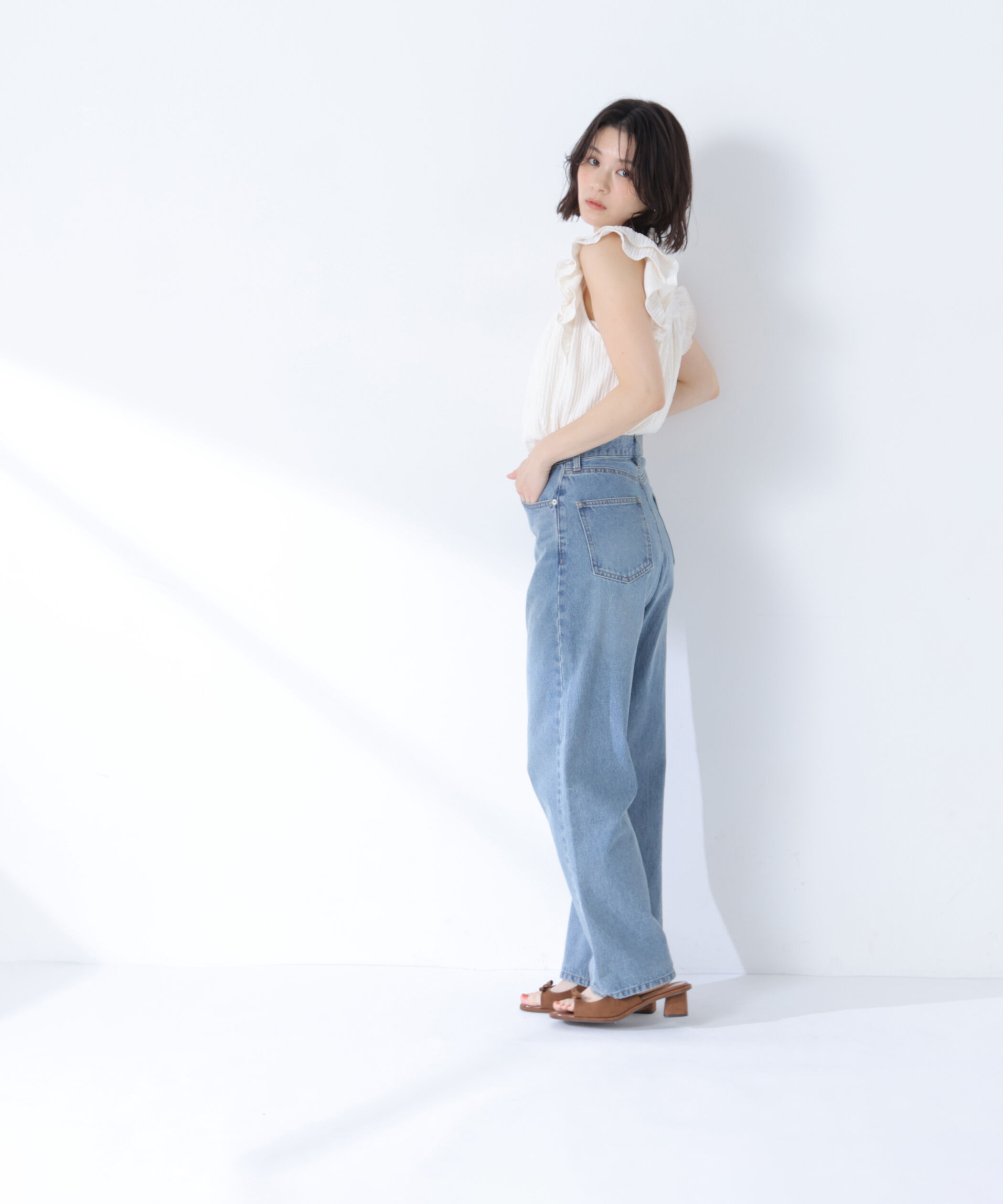  「＜sweet・Oggi.jp掲載＞ワイドストレートデニムパンツ」|その他|