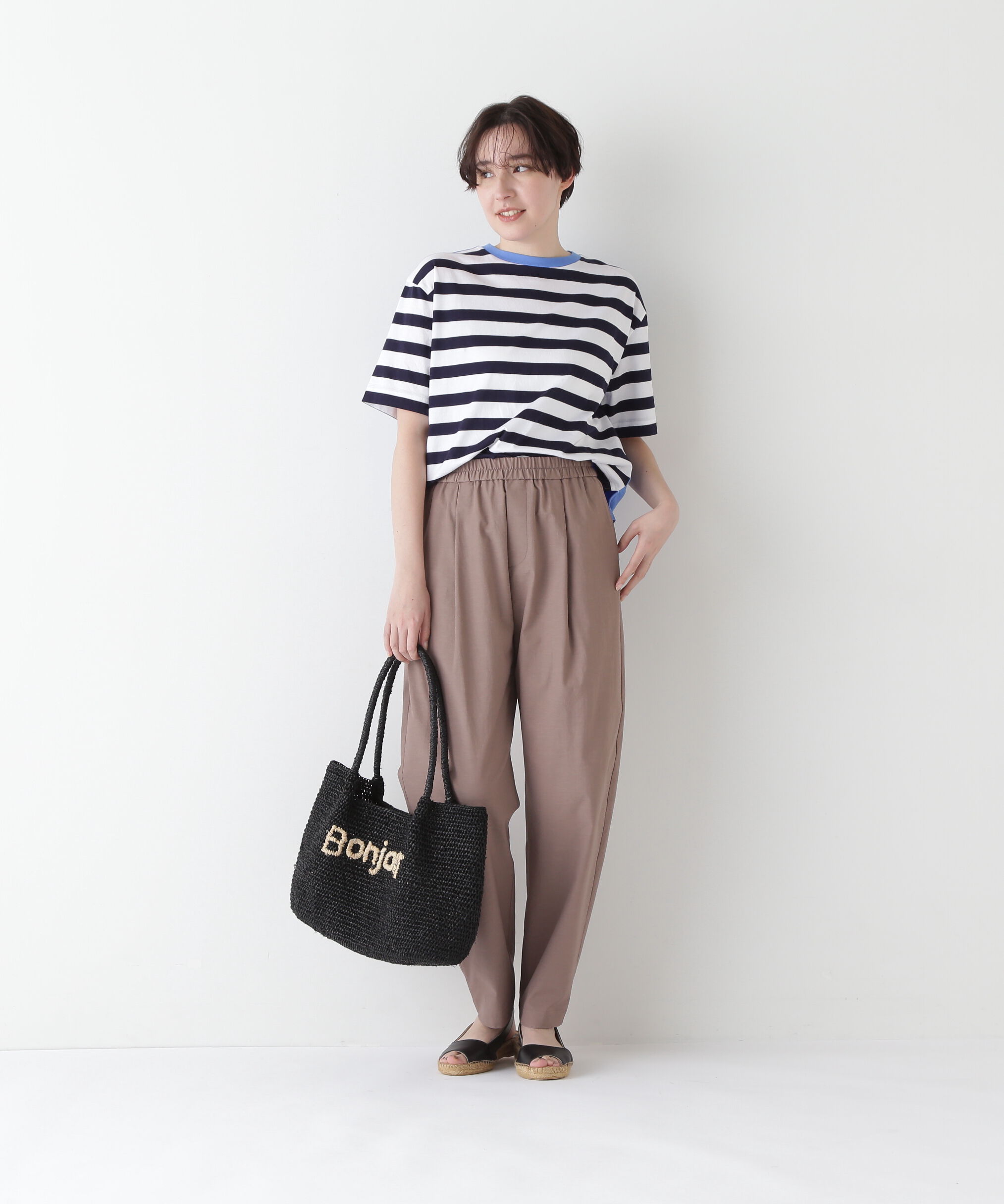  「◆シルケット天竺ボーダーカットソー」|Tシャツ・カットソー|
