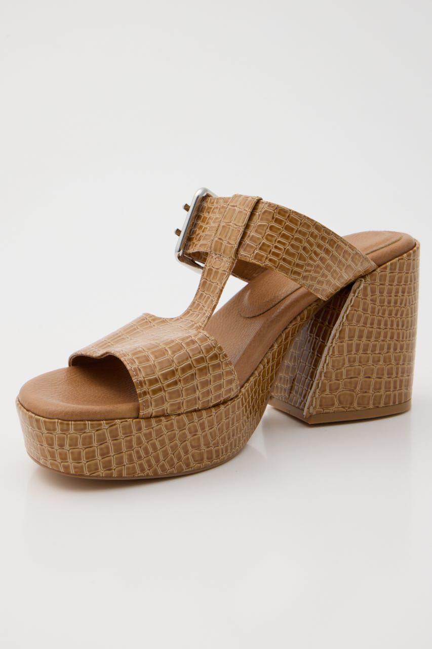 MOUSSY「CROCO CHUNKY HEEL サンダル」|サンダル|