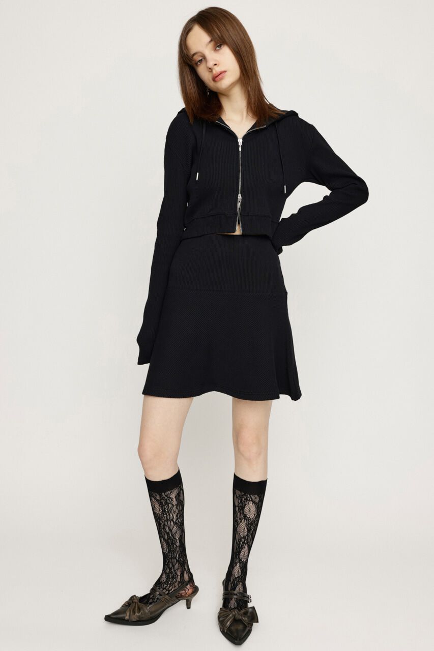 SLY「CROPPED HOODIE FLARE SK 2P」|ワンピース|