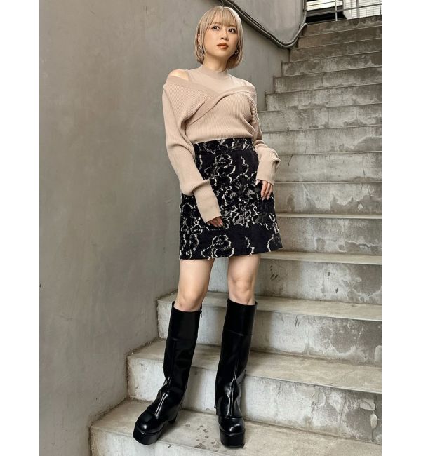 MURUA「カシュクールドッキングニット」|ニット・セーター|
