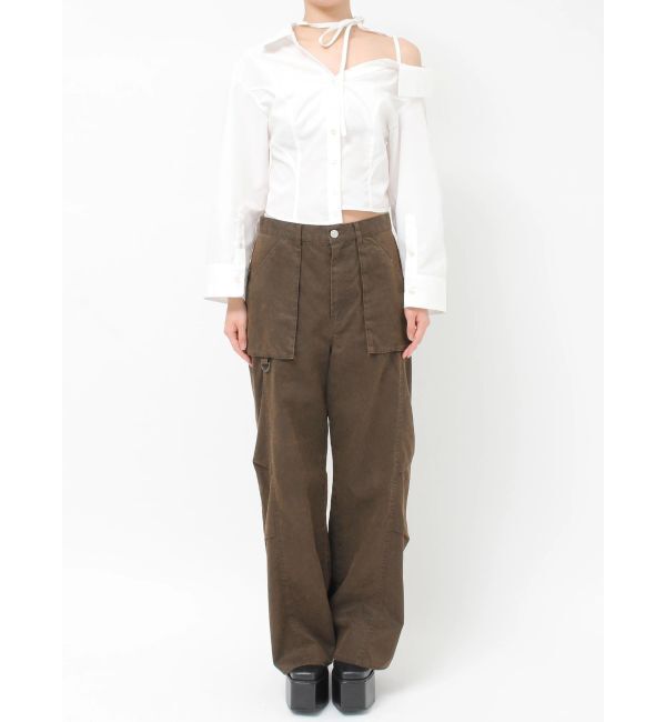 MURUA「コーティングコットンカーゴパンツ」|カーゴ|