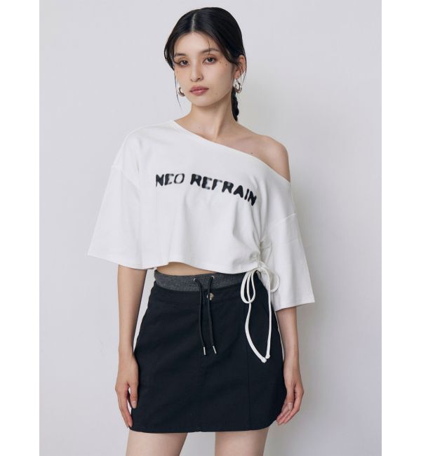 MURUA「ワンショルロゴワイドTシャツ」|Tシャツ・カットソー|